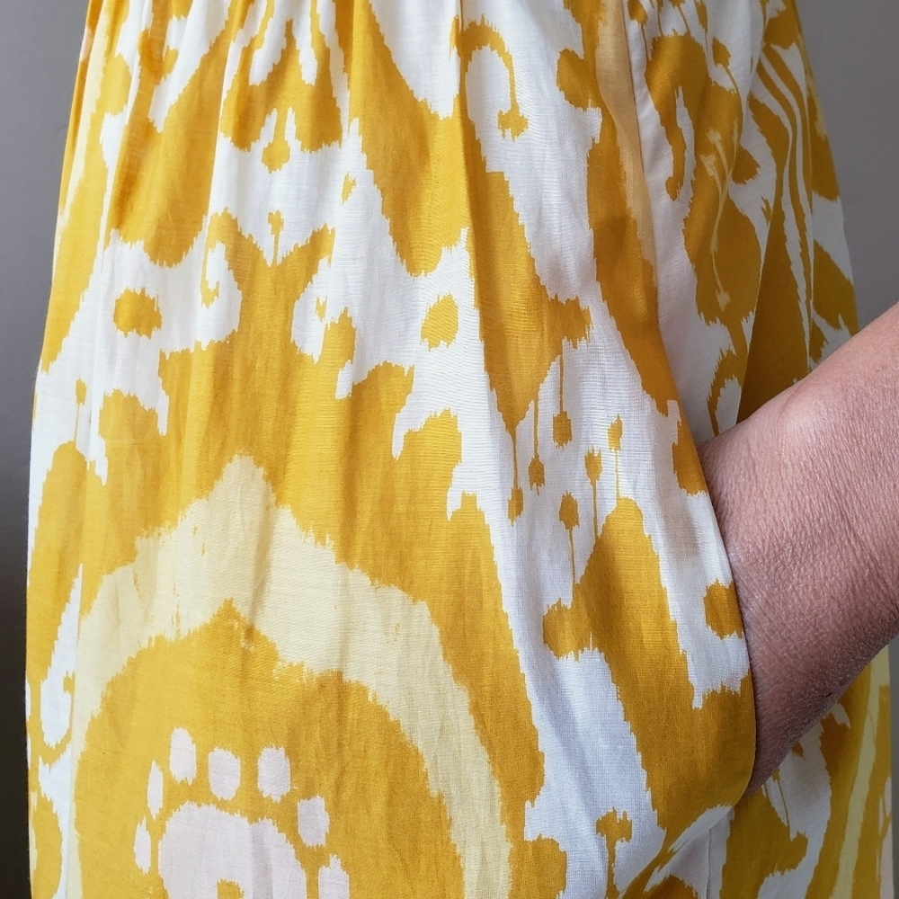 J. Crew Yellow and White Paisley Maxi Dress - Picture 11 of 13